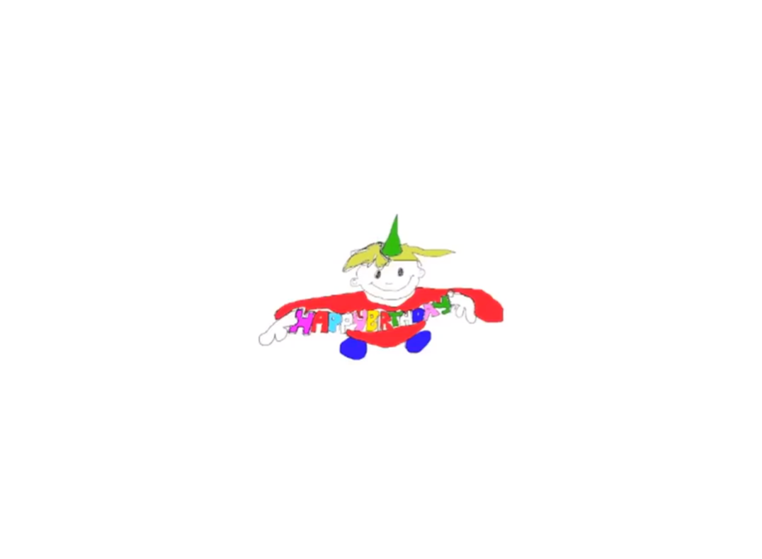 ‘Happy Birthday!’
A birthday card for the child in everyone.

￼

http://www.youtube.com/watch?v=UWAbDkefkpg